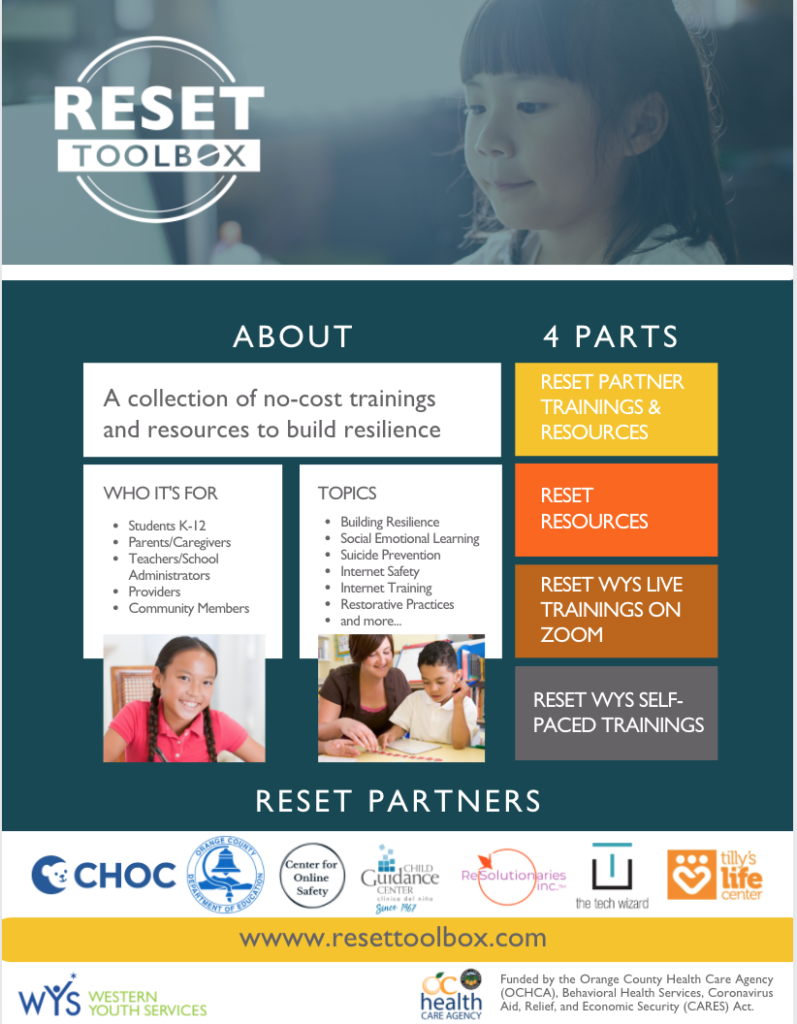 RESET Toolbox Flyer